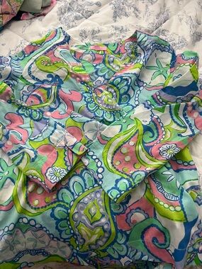 Lilly Pulitzer Multicolor Paisley Print Tunic - Pink, Green, Blue